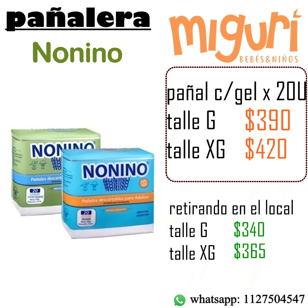 Carta de pañalera Mi Guri en Bernal Oeste, Quilmes — página 56